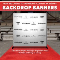 Backdrop Banner Stands - Step and Repeat - Bright Print Works